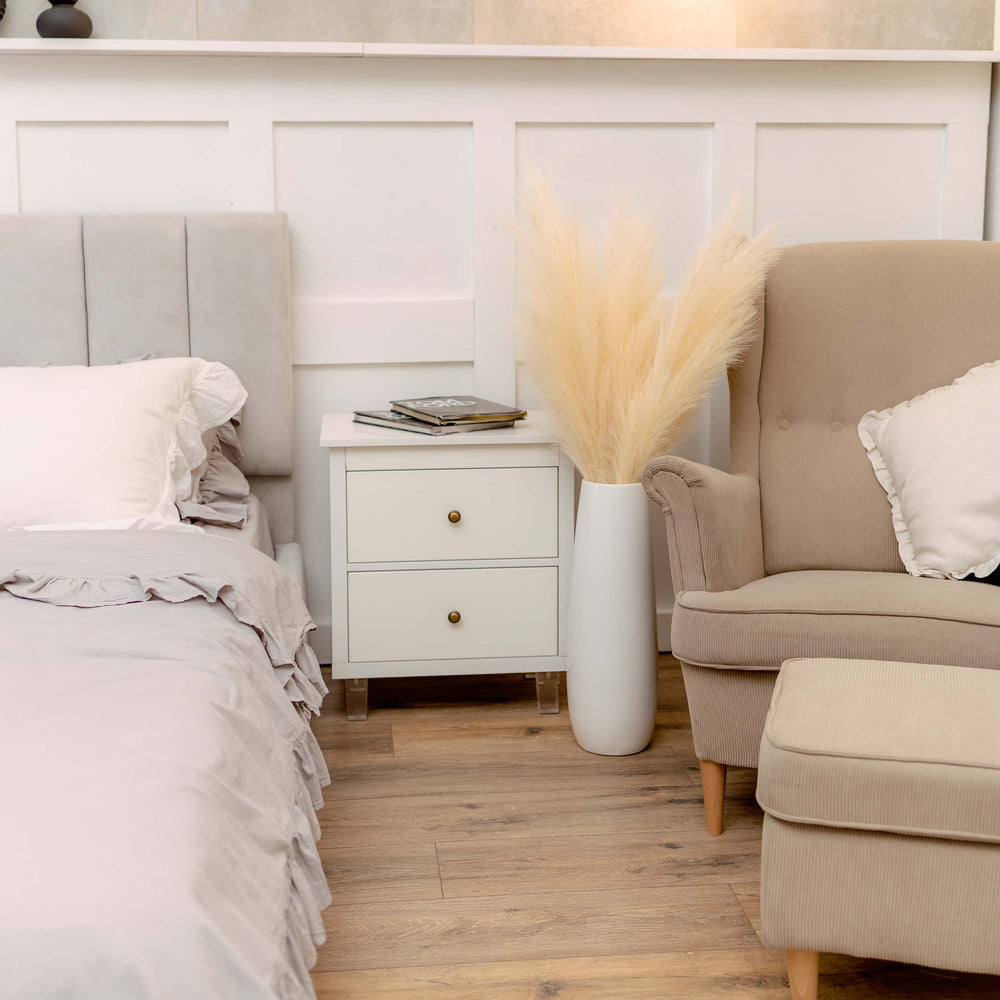 
                  
                    Extra flauschige und hohe künstliche Pampas ORNA in Elfenbein, 3er-Set, Geschenkbox
                  
                