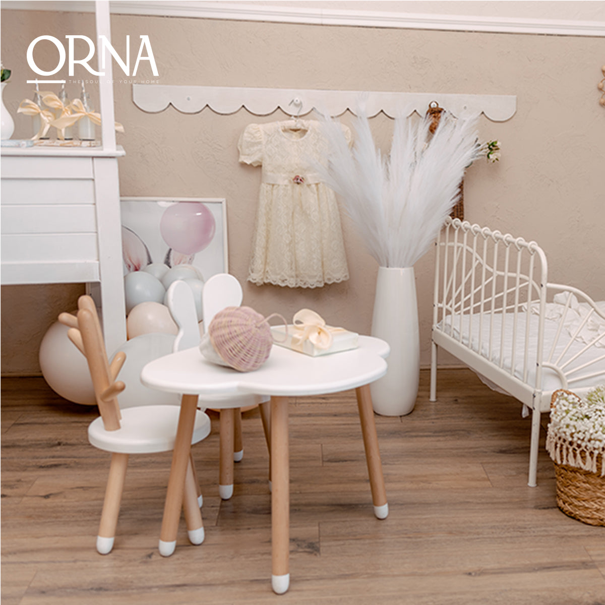 
                  
                    Extra flauschige und hohe künstliche Pampas ORNA in Weiß, 3er-Set, Geschenkbox
                  
                