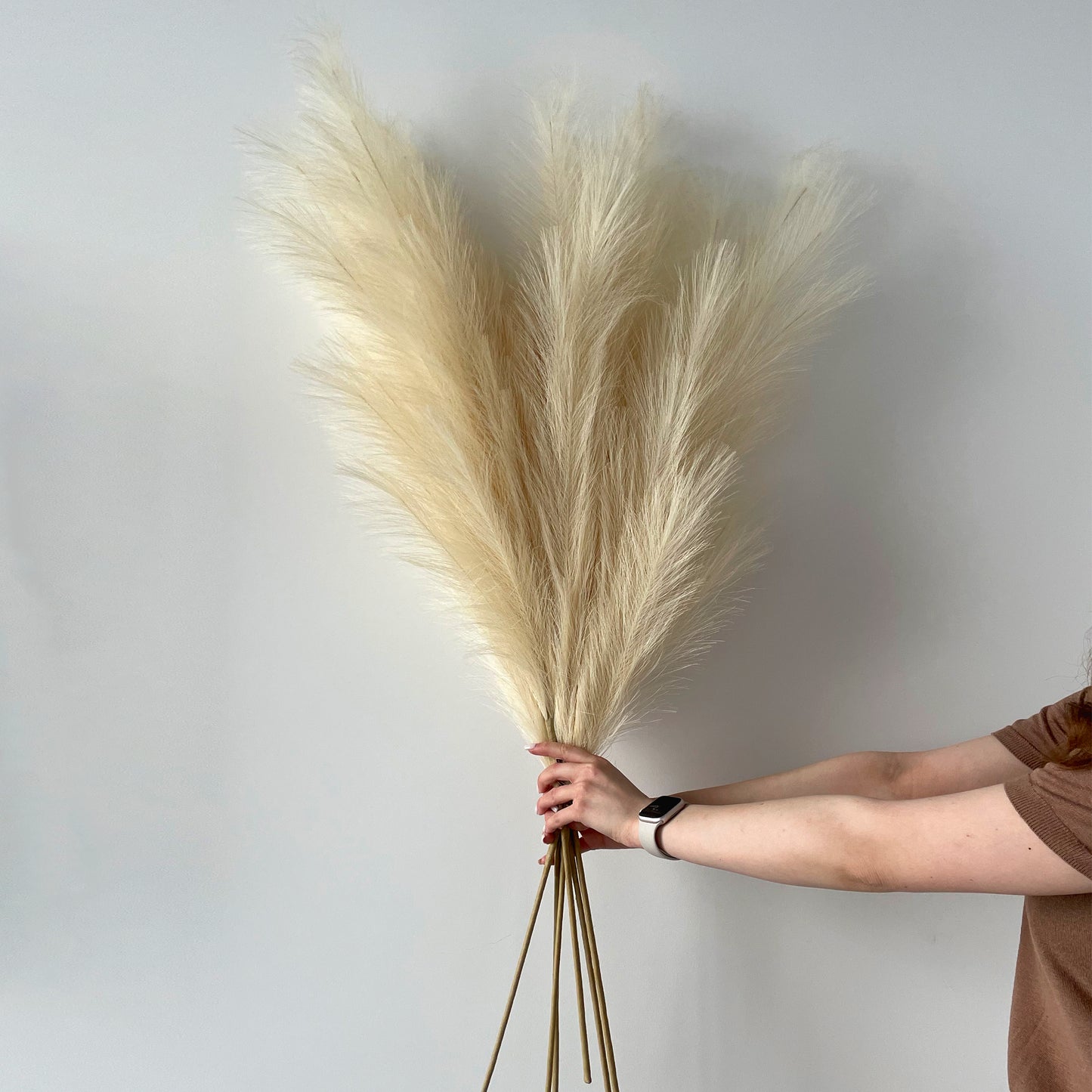 
                  
                    Extra flauschige und hohe künstliche Pampas ORNA in Elfenbein, 3er-Set, Geschenkbox
                  
                